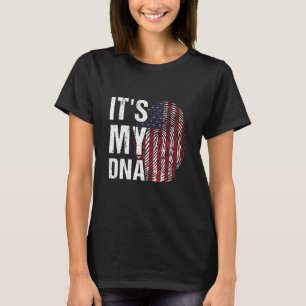 It's In My Dna America Flag Happy  Men Women Match T-Shirt