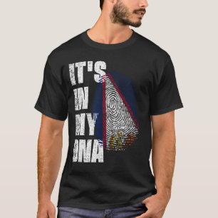 IT'S IN MY DNA American Samoa Flag T-Shirt