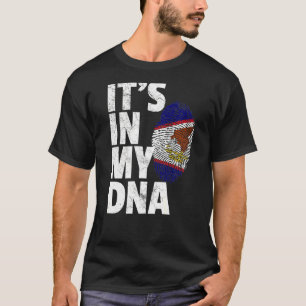 It's In My Dna American Samoa Samoan Flag T-Shirt