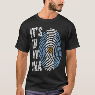 IT'S IN MY DNA Argentina Flag Men Women Kids T-Shirt