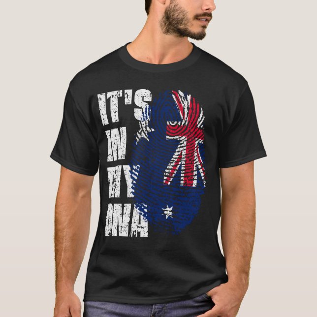 IT'S IN MY DNA Australia Flag Boy Girl Gift T-Shirt (Front)