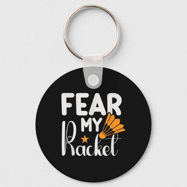 Its In My Dna Badminton Shuttle Racket Badminton P Key Ring (Front)