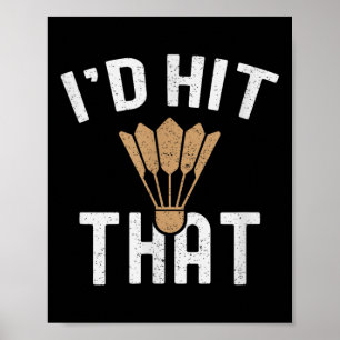 Its In My Dna Badminton Shuttle Racket Badminton P Poster