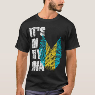 IT'S IN MY DNA Bahamas Flag Boy Girl Gift T-Shirt