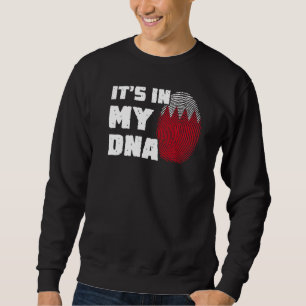 It's In My DNA Bahrain Flag Fingerprint Men Women Sweatshirt