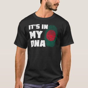 It's In My DNA Bangladesh Flag Fingerprint Men Wom T-Shirt