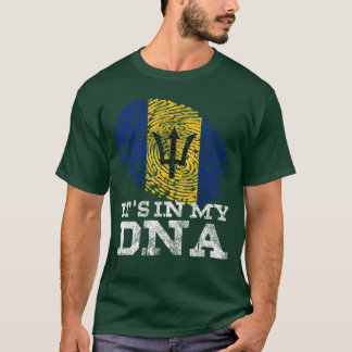 Its in My DNA Barbados Barbadian Bajan Flag funny T-Shirt