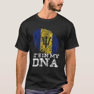 It's In My Dna Barbados Cool Barbadian Afro Bajan T-Shirt