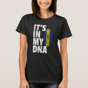 It's In My Dna Barbados Flag Men Women Kids T-Shirt
