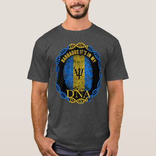 Its in My DNA Barbados Flag Men Women Pride Roots T-Shirt