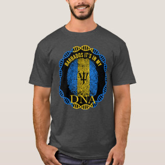 Its in My DNA Barbados Flag Men Women Pride Roots  T-Shirt