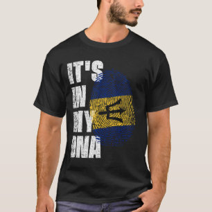 IT'S IN MY DNA Barbados Flag T-Shirt