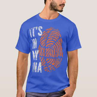 IT'S IN MY DNA Basketball Ball Fingerprint Basketb T-Shirt