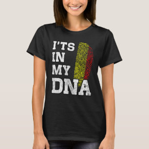 It's In My DNA Belgian Fingerprint Proud Belgium F T-Shirt