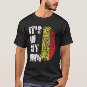 IT's IN MY DNA Belgium Flag Belgian T-Shirt