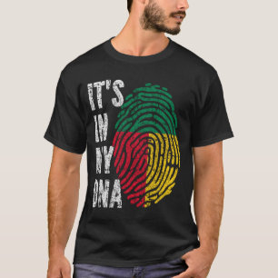 IT'S IN MY DNA Benin Flag Men Women Kids T-Shirt