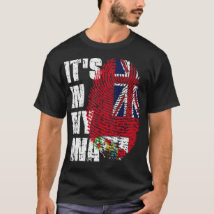 ITS IN MY DNA Bermuda Flag Boy Girl Gift T-Shirt