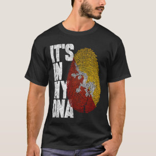It's In My DNA Bhutanese Proud Bhutan Flag T-Shirt