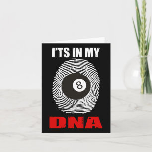 It's In My Dna Billiards  Card