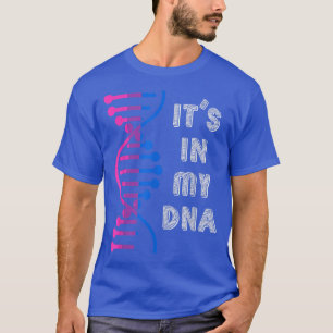 Its In My DNA Bisexuality Flag LGBT Bi Pride Month T-Shirt