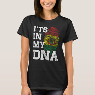 It's In My DNA Bolivian Fingerprint Proud Bolivia  T-Shirt