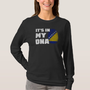 It's In My DNA Bosnia Flag Fingerprint Men Women T-Shirt