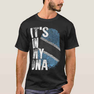ITS IN MY DNA Botswana Flag Motswana Roots Pride G T-Shirt