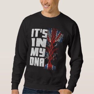 It's In My DNA British Flag England UK Britain Uni Sweatshirt