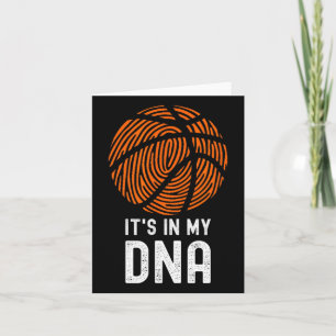 It's In My Dna Bysketbyll Player Byll Game Fun Bys Card
