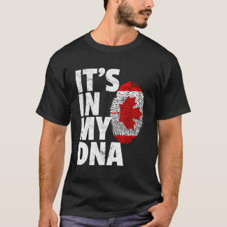 It'S In My Dna Canada Canadian Flag Leaf Maple Pri T-Shirt
