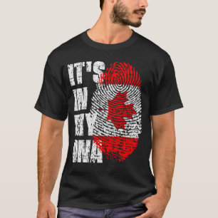 IT'S IN MY DNA Canada Flag Boy Girl Gift T-Shirt