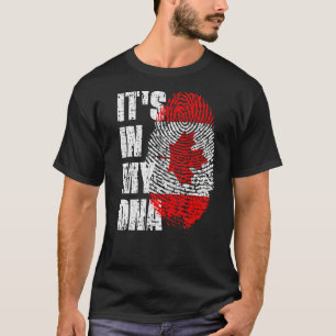 It's In My Dna Canada Flag Canadian T-Shirt