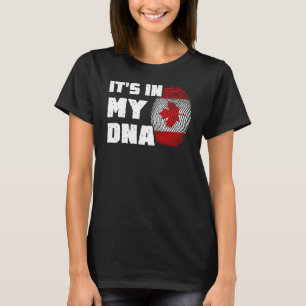 It's In My DNA Canada Flag Fingerprint Men Women T-Shirt