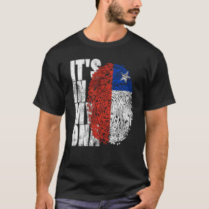 It's In My DNA Chilean Hispanic Gift Chileno Cool  T-Shirt