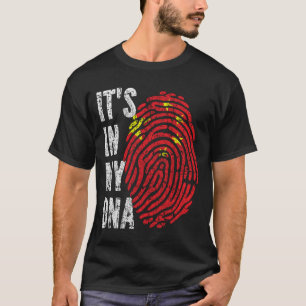 IT'S IN MY DNA China Flag Men Women Kids T-Shirt