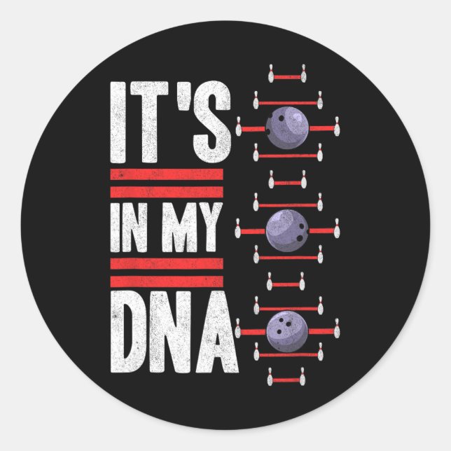 Its In My Dna  Classic Round Sticker (Front)