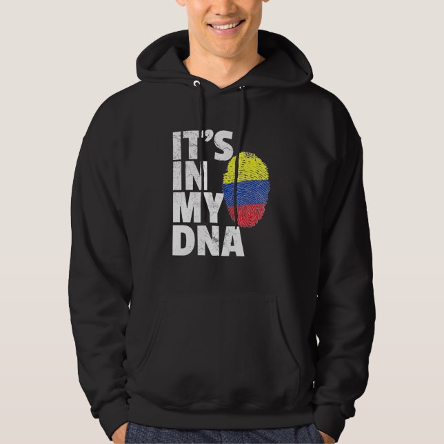 Its In My Dna Colombia Flag Pride National Country Hoodie (Front)
