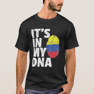 Its In My Dna Colombia Flag Pride National Country T-Shirt