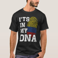 It's In My DNA Colombian Fingerprint Proud Colombi