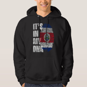 It's In My Dna Costa Rica Flag Costa Rican Hoodie