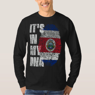 It's In My Dna Costa Rica Flag Costa Rican T-Shirt