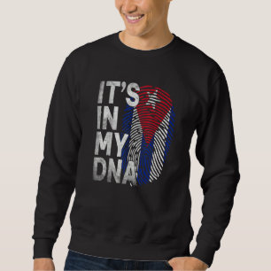 It's In My Dna Cuba Flag Cuban Pride Mens Womens Sweatshirt
