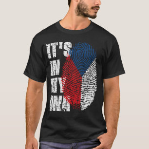 IT'S IN MY DNA Czech Republic Flag Boy Girl Gift T-Shirt
