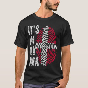 IT'S IN MY DNA Denmark Flag Men Women Kids T-Shirt
