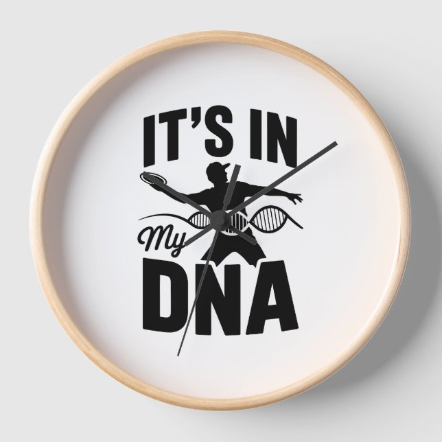 It's in My Dna Disc Golf Clock (Front)