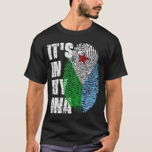 IT'S IN MY DNA Djibouti Flag Boy Girl Gift T-Shirt