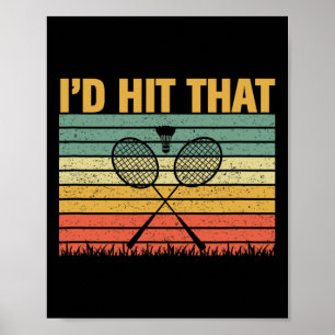 It's In My Dna Dminton Shuttle Racket Dminton Play Poster