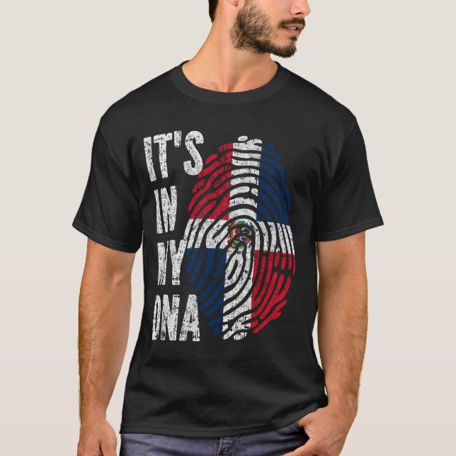 IT'S IN MY DNA Dominican Republic Flag Men Women K T-Shirt (Front)