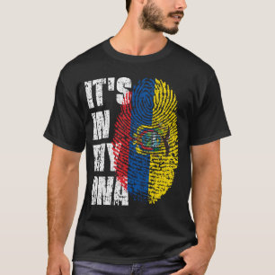 IT'S IN MY DNA Ecuador Flag Boy Girl Gift T-Shirt