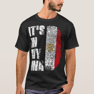 ITS IN MY DNA Egypt Flag Boy Girl Gift T-Shirt